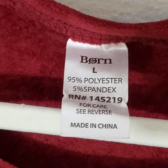 BORN super soft velour pajamas loungewear set size large‎ - Picture 4 of 5